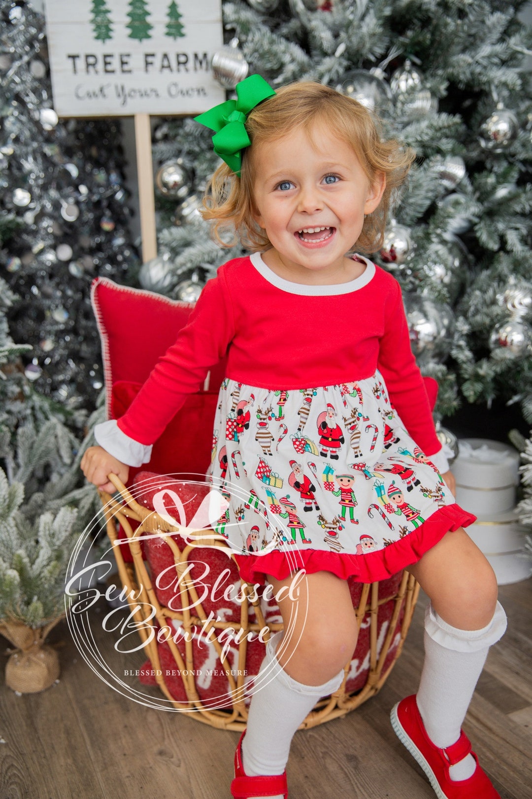 fortunate one dresses Sunset Picnic Mini Dress Pink Champagne Elegant Long Sleeve Size:12m to 2T Sale 4-12