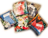 Large Mixed Packs of Fabric Remnants for Crafting or Upcycling