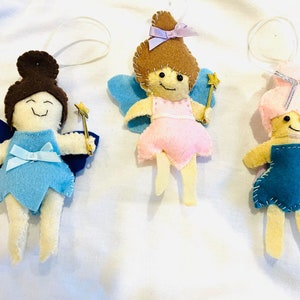 Handmade Felt Fairy Decorations