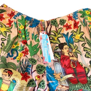 Frida Kahlo Print Cotton Basic Shorts image 2