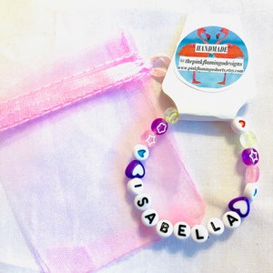 Customized Rainbow Friendship Bracelets with "Names"