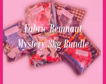 Mystery Bundle Large Mixed Packs of Fabric Remnants  for Crafting or Upcycling