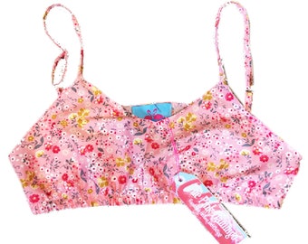 Pink Ditsy Floral Print Bralet