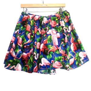 Flamingo Print Skirt - Etsy
