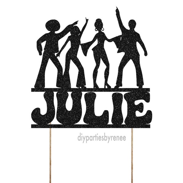 Disco Cake Toppers Etsy Australia