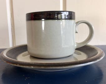 Vintage Arabia Karelia cup and saucer from 1970 by Anja Jaatinen-Winqvist, Finland