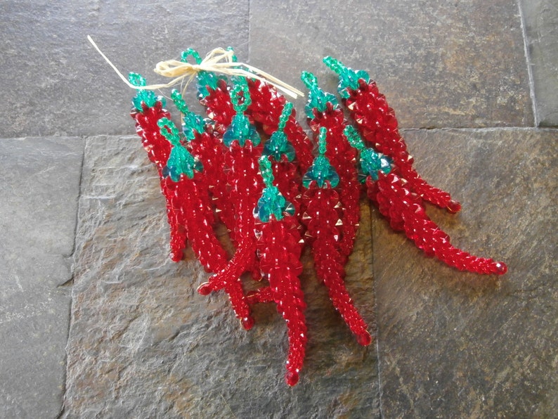 Chili Peppers Chili Pepper Ornament Red Chili Peppers Etsy