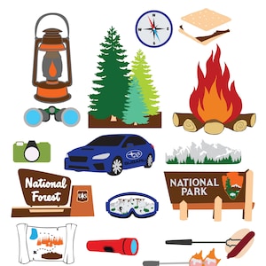 Gafas de esquí Fotomatón digital Accesorios para fiestas nieve cumbre de nieve Parque nacional Bosque nacional Campamento Fuego Flash Luz S mores pinos mapa