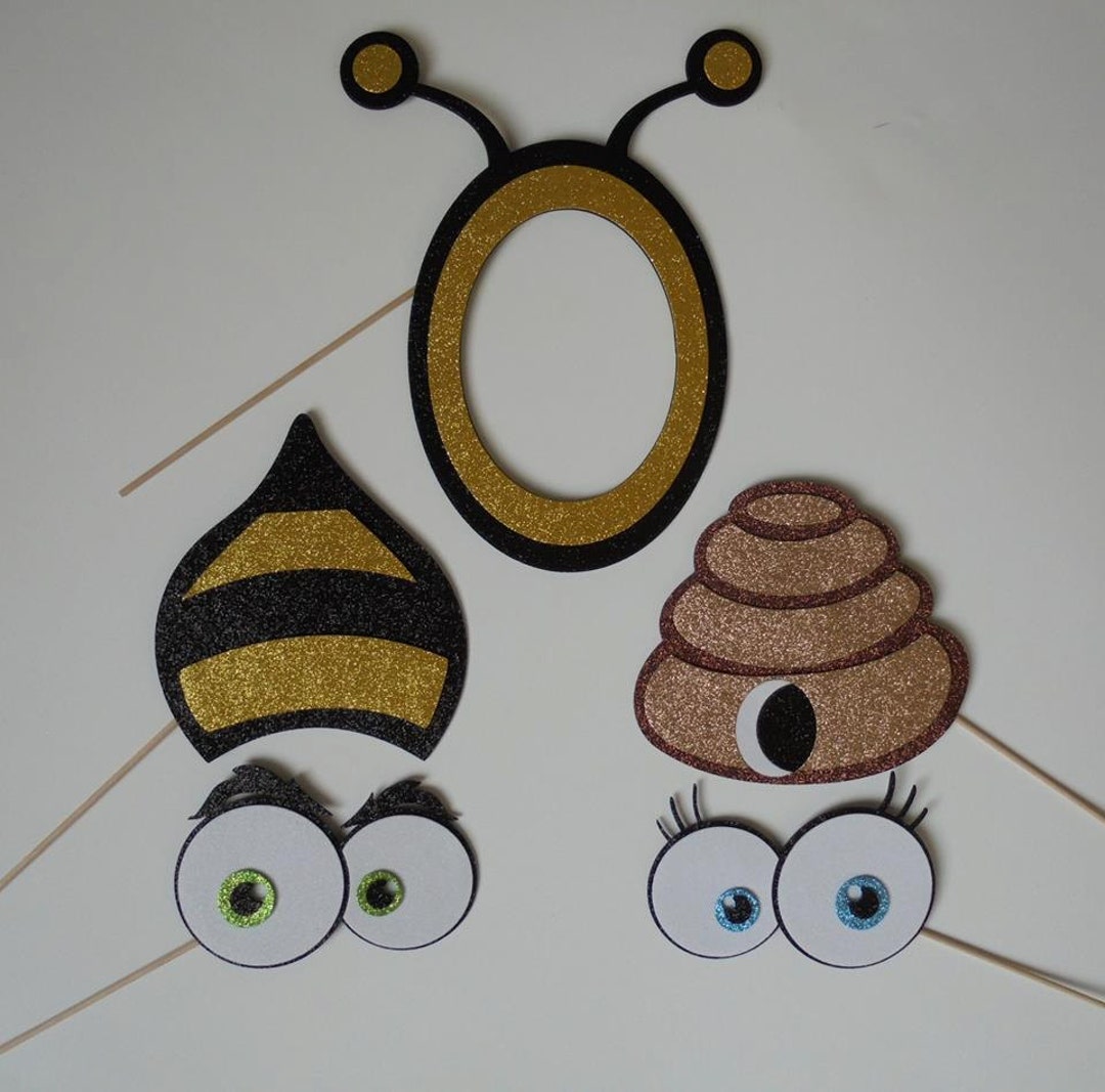 Baby Bee Shower Photo Booth Props Bee Theme Birth Day. Bees and More ...