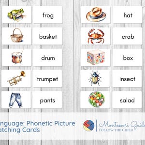 Tarjetas de correspondencia de imágenes fonéticas