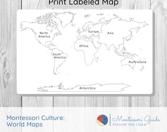 CONTINENTS Montessori Maps