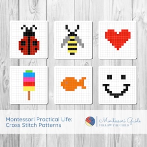 Beginner Cross-Stitch Patterns: 22 Easy Designs (Digital Download)