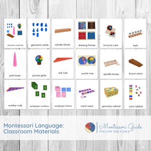 Classroom Materials Montessori Cards