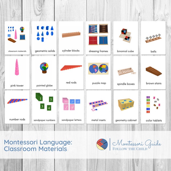 Materiali per la classe Carte Montessori