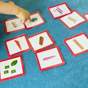 May include: A set of colorful educational cards with different shapes and numbers. The cards are made of thick cardboard and have a glossy finish. The cards are perfect for teaching children about shapes, numbers, and colors.