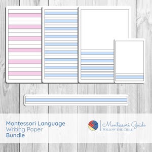 Montessori Writing Paper BUNDLE