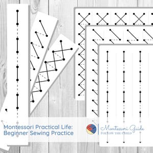 Beginner Sewing Practice: Fine Motor Skills Activity DIGITAL DOWNLOAD