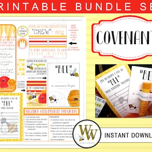 Printable Bundle - COVENANTS - Instant Download - Relief Society - Young Women - Printable