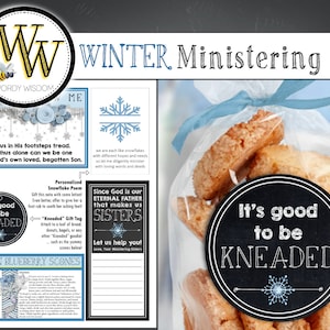 Kit de ministración de invierno, Sociedad de Socorro, Descarga instantánea, Imprimible