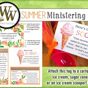 Summer Ministering Kit, Relief Society, Instant Download, Printable image 1