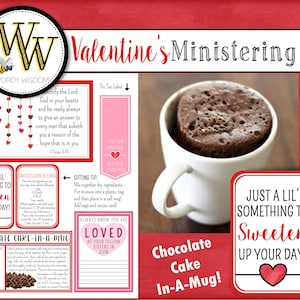 Valentine's Ministering Kit, Relief Society, Instant Download, February Ministering, Love