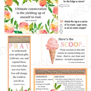 Summer Ministering Kit, Relief Society, Instant Download, Printable image 2