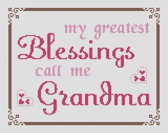 GRANDPARENTS DAY CROSS STITCH PATTERN  ONLY   FP-5UY 