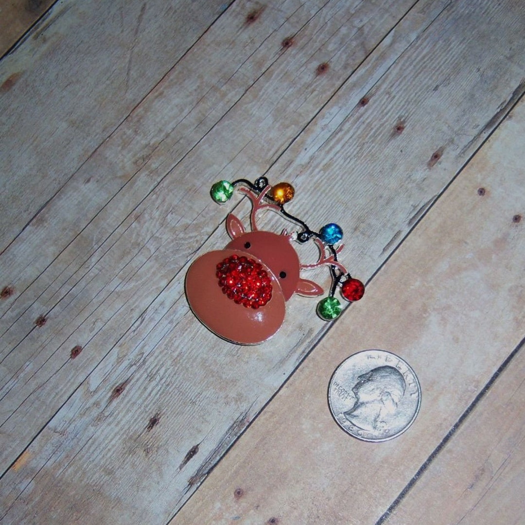 Reindeer Needleminder // Red Nosed Reindeer Needle Minder // Christmas ...