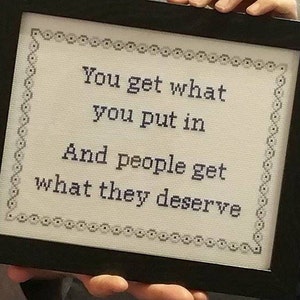 Kid Rock &quot;Only God Knows Why&quot; Lyrics Quote Cross Stitch Pattern // Digital Download// PDF