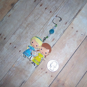 Sisters and Snowman Christmas Ornament // Frozen Trio X-Mas Ornie // Anna, Elsa, and Olaf Holiday Decor // Stocking Stuffer / White Elephant