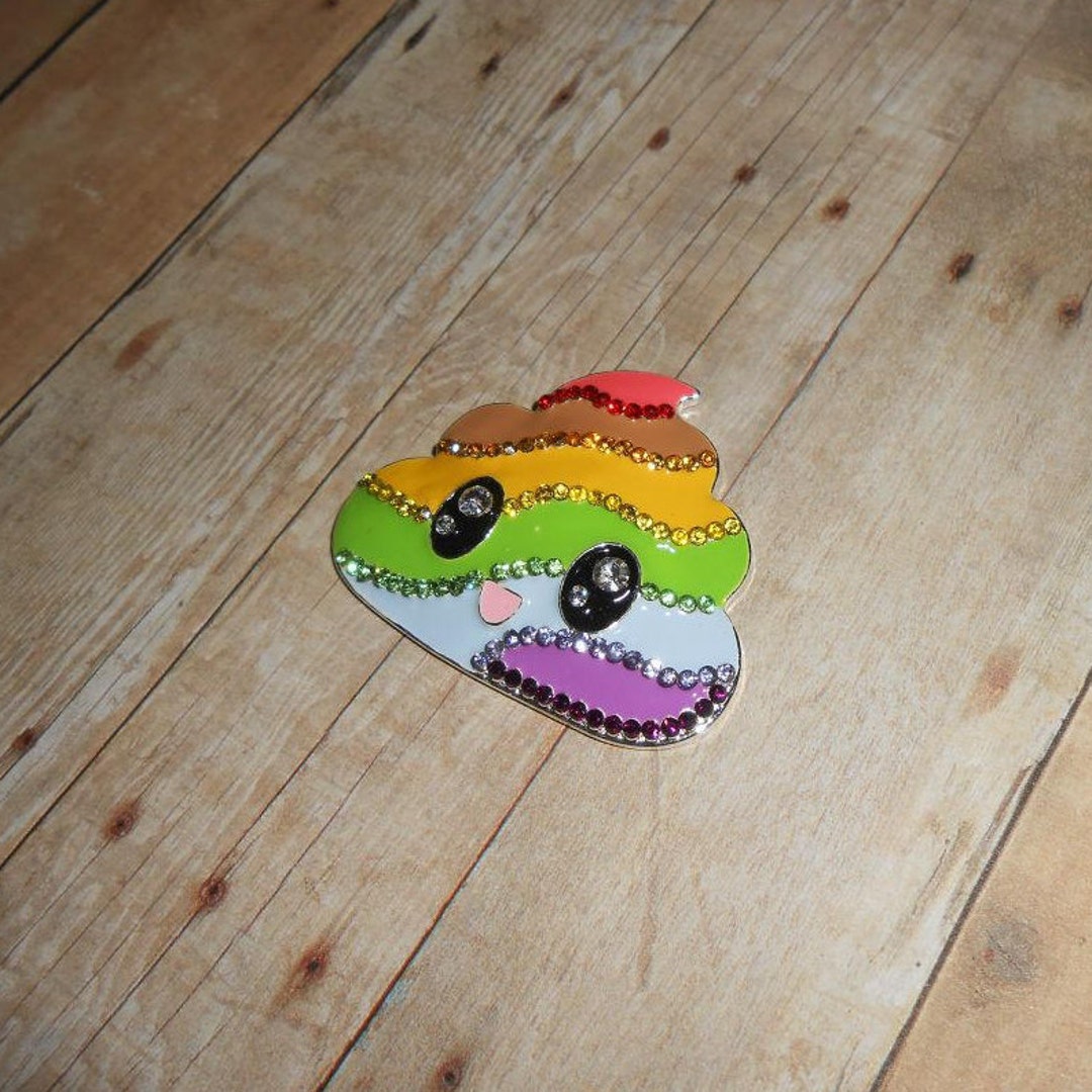Rainbow Poop Needleminder // Unicorn Poop Needle Minder // Etsy