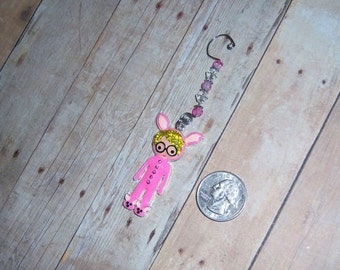 Ralphie in His Pink Bunny Suit Ornament // A Christmas Story // Rhinestone Ornament // Stocking Stuffer