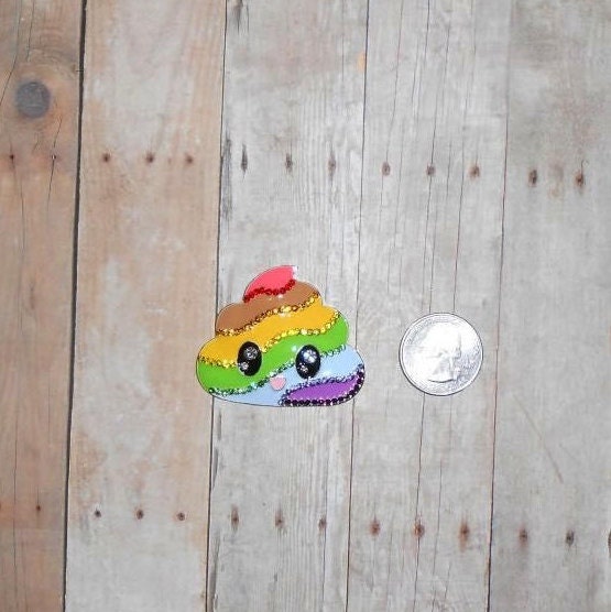 Rainbow Poop Needleminder // Unicorn Poop Needle Minder // Etsy