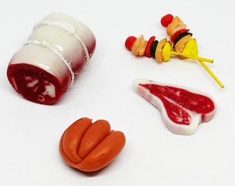 Miniatura Scala 1:12 Di Salsicce Tumdee - Singolo Mazzo Per Casa Delle Bambole