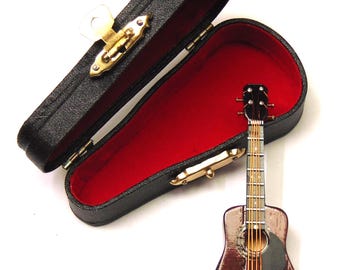 Chitarra In Miniatura In Legno, Modello Per Bambole In Scala 1:12, Accessorio Per Casa Delle Bambole E Decorazione Fai Da Te