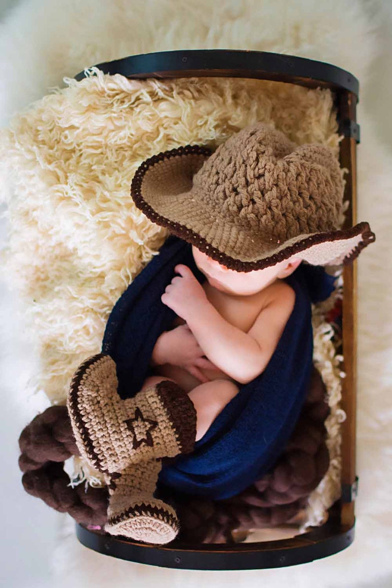 newborn baby cowboy hat