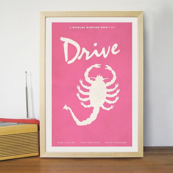 Drive Movie Movie Poster  /  Scorpion 12 x 18 Art Print / Ryan Gosling