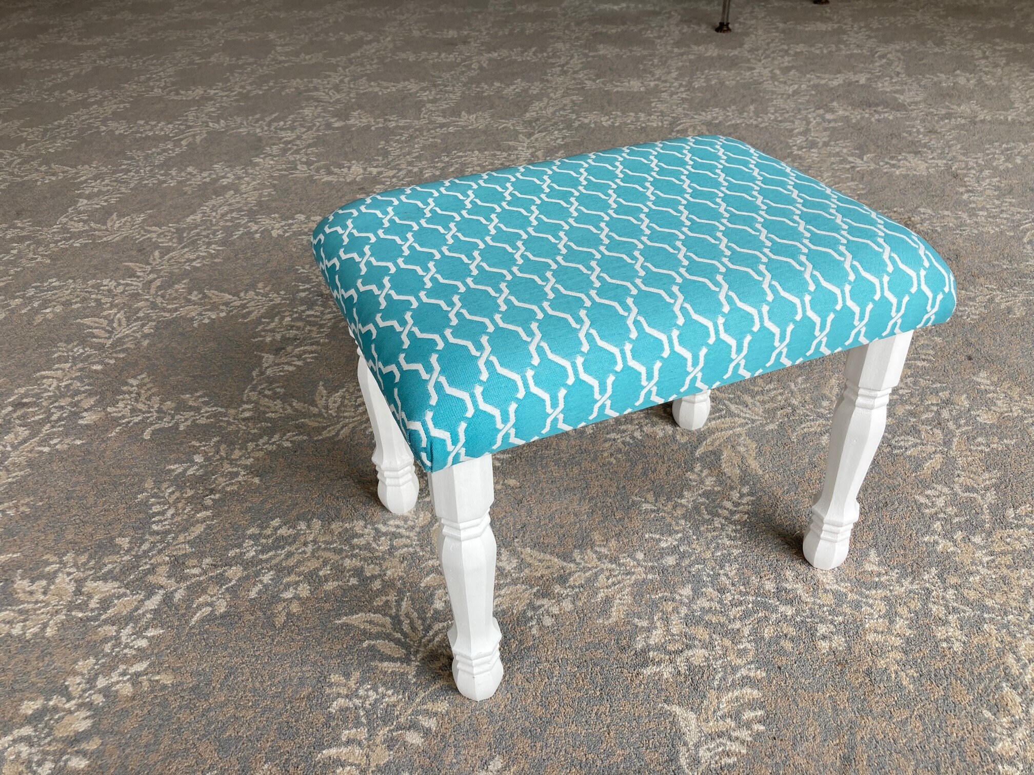 Turquoise Bench Corona Decor Co. Lattice Turquoise Bench With 10