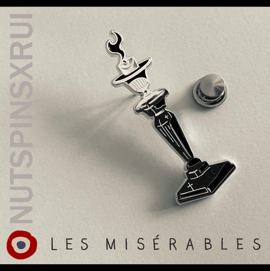 Les Miserables Candlestick Enamel Pin Etsy