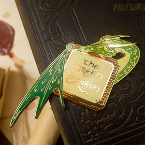 Middle-earth fanart Enamel pin|The green dragon|Lord of the Rings|Hobbit|LOTR|Tolkien