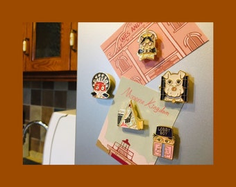 Wes Anderson-Movie Film-the grand budapest hotel -fanart-Enamel Pin- Fridge Magnets