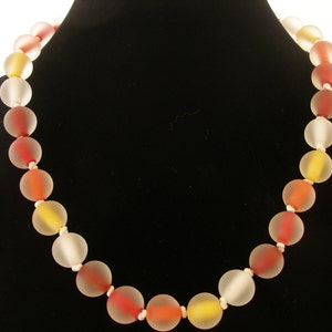 Murano glass necklace, glass jewelry, beaded necklace, Made in Italy