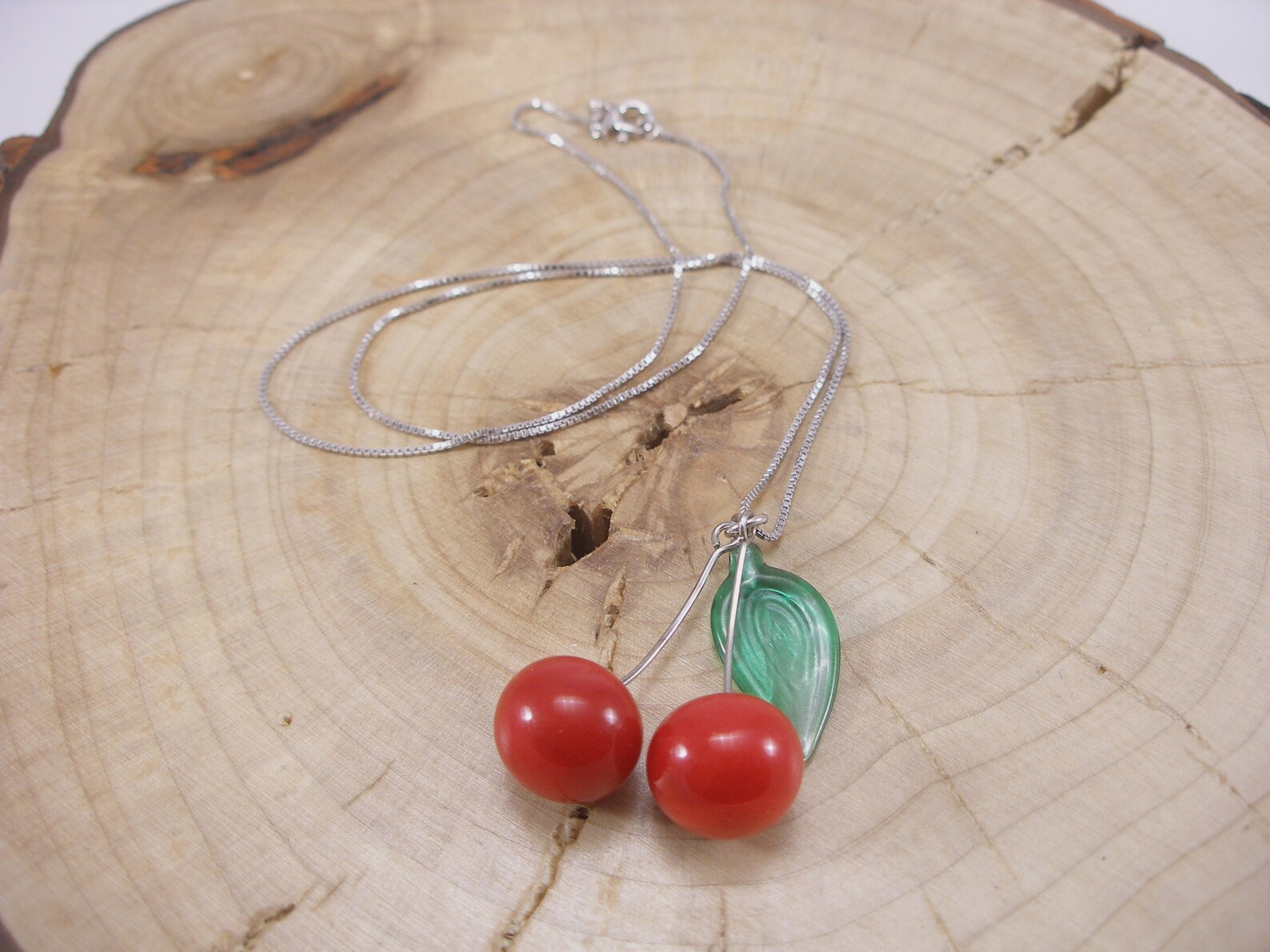 Collana Ciliegie in Vetro Di Murano Gioielli in Vetro - Etsy