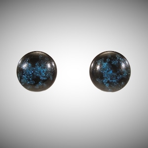 Orecchini a perno in vetro di Murano, orecchini in vetro fuso, orecchini in vetro, acciaio chirurgico, argento Sterling, orecchini a pois, Made in Italy