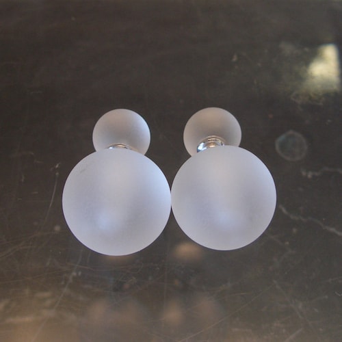 Murano Glass Double Sided Earring Two Sided Earrings Glass Etsy