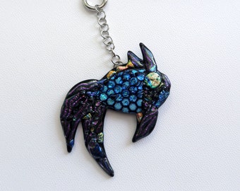 Dichroic glass Fish wall hanging decoration