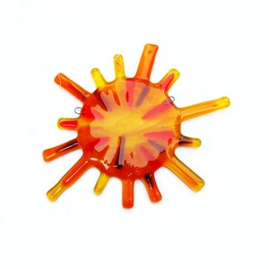 Fused glass Sun suncatcher