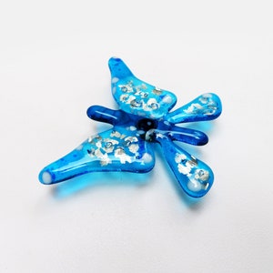 Kühlglas Blauer Schmetterling Kühlschrankmagnet