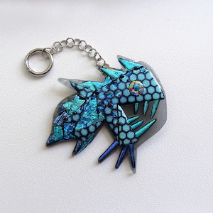 Dichroic glass Fish wall hanging decoration