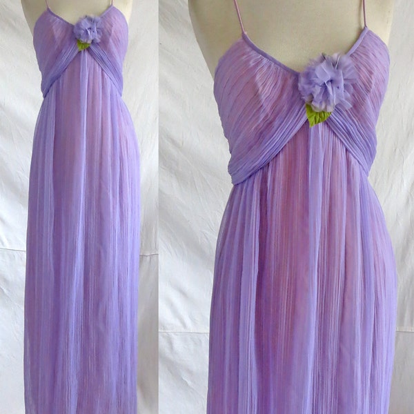 Vintage 1960s Sleeveless Formal Dress